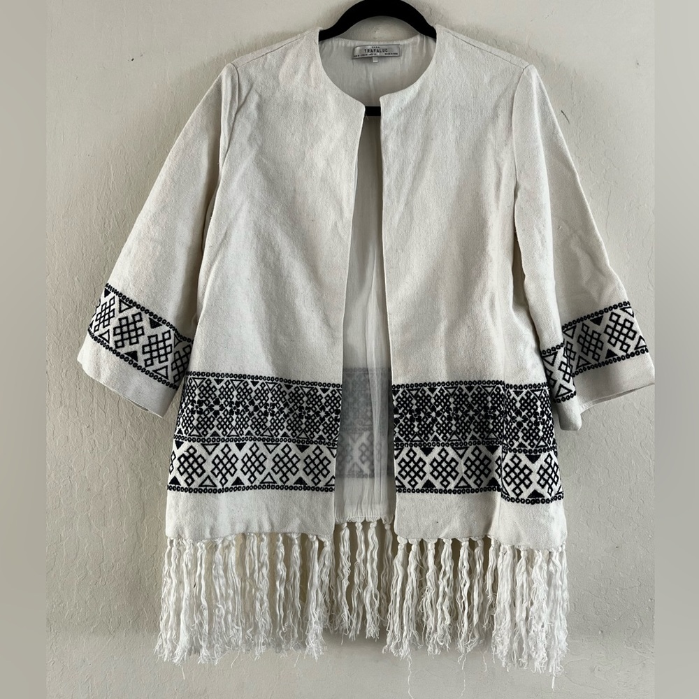 White cover up/ vest